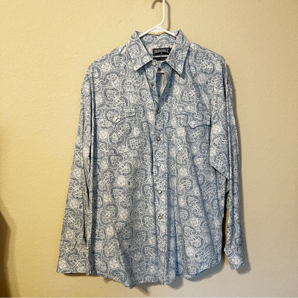Men’s Panhandle Patterned Pearl Snap Shirt